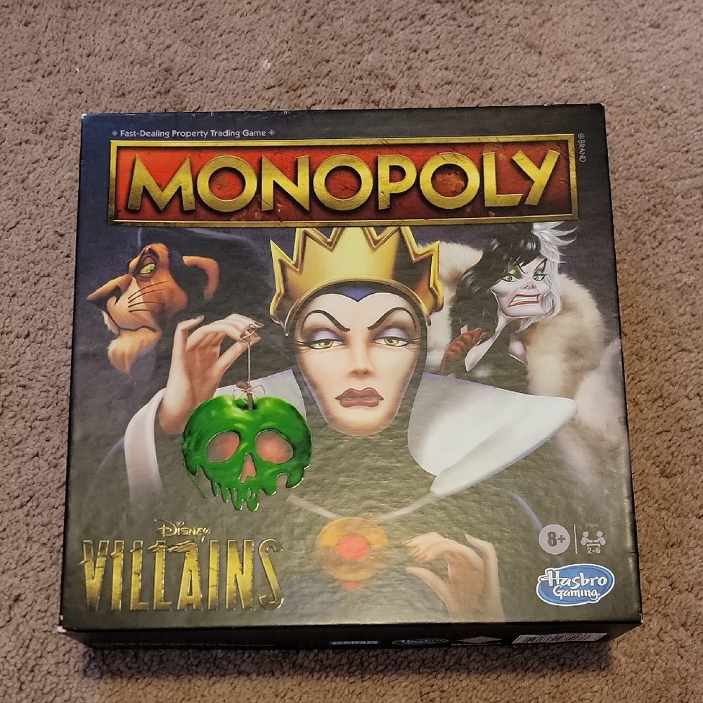 Disney Villains Monopoly Board Game